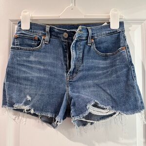 Denim Distressed Shorts